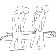 Lade das Bild in den Galerie-Viewer, TRAGBAHRE/STRETCHER